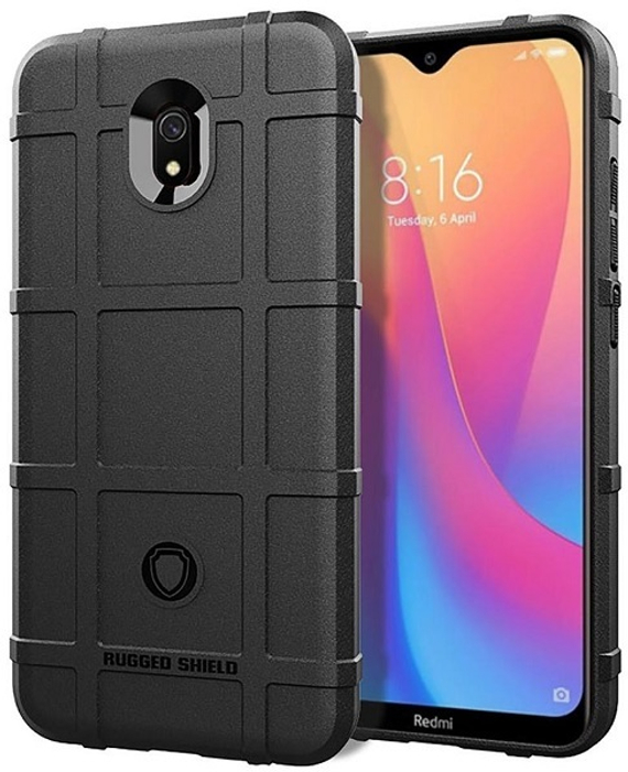 Чехол для Xiaomi Redmi 8A цвет Black (черный), серия Armor от Caseport