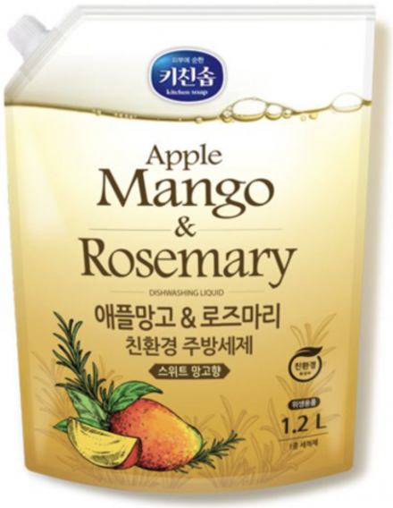 MUKUNGHWA Средство для мытья посуды MUKUNGHWA Apple mango & rosemary 1,2 л