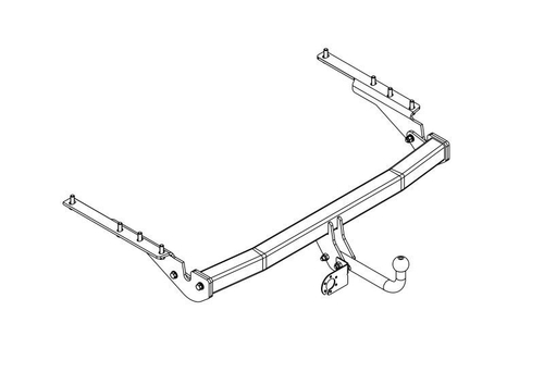 Фаркоп на TOYOTA RAV4 (только для версии Long) (2007-2012) (без электрики, паспорт/сертификат в комплекте) Автос.TY 49