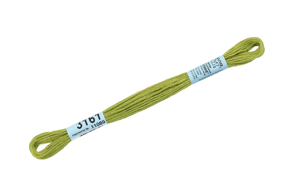 Мулине "Gamma", 100% хлопок , 8 м, №3161
