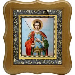 Георгий Победоносец великомученик. Икона на холсте.