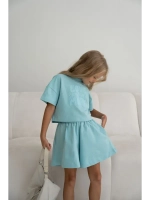 Летний костюм для девочки с шортами