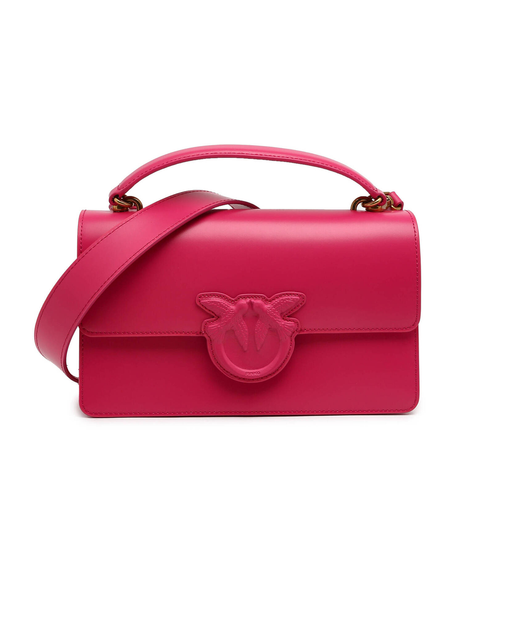 кожаная сумка-мессенджер love one Pinko - розовый(100072 A0F3)