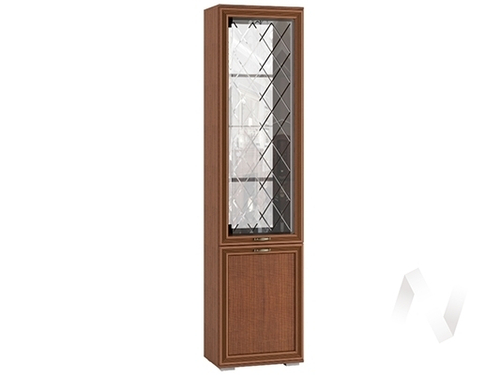 Пенал с витриной ЛШ-4 Гостиная Ливорно (орех донской)