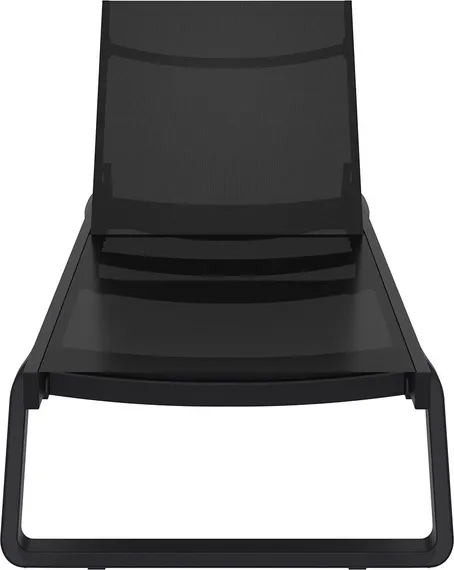 Шезлонг алюминиевый Tropic, черный