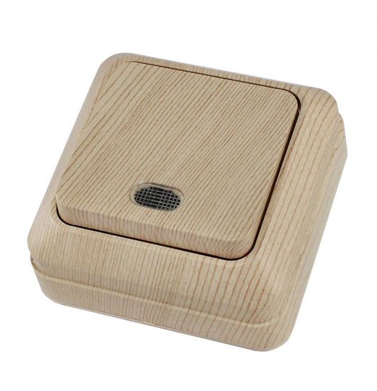 Выключатель UNIVersal Олимп СОСНА 1кл. с подсвет. о/п 10А 250В