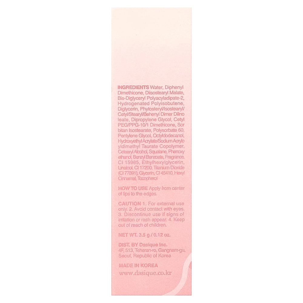 Dasique, Juicy Dewy, краситель для росы, 14 персиков, 3,5 г (0,12 унции)
