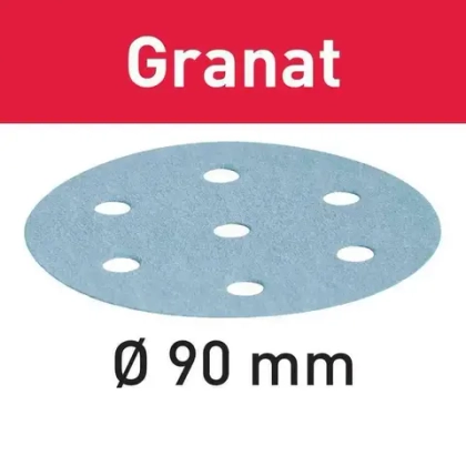 Шлифовальные круги STF D90/6 P320 GR/100 Granat FESTOOL 497372