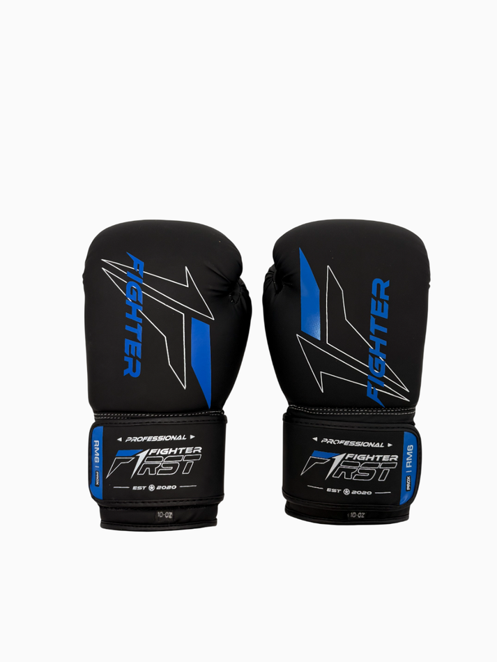 Перчатки боксерские Fighter черно-синие