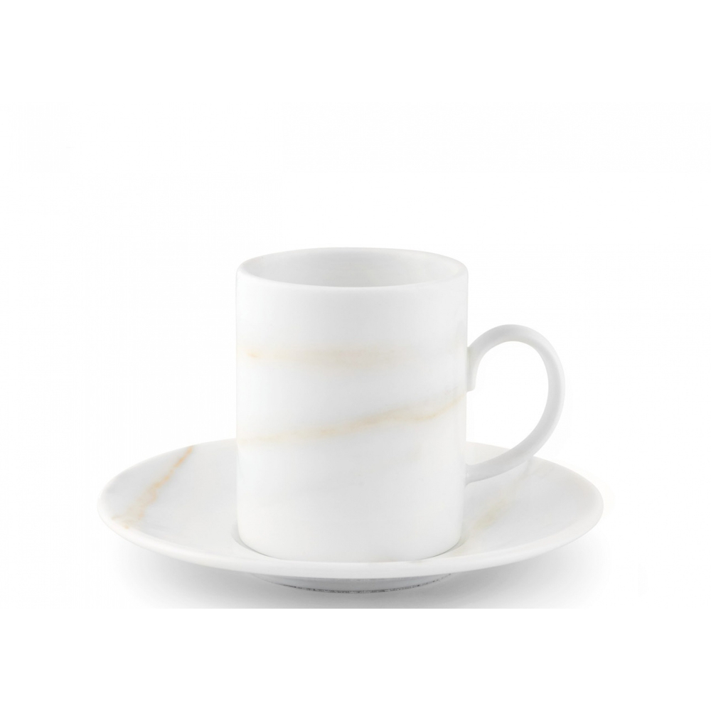 Wedgwood Чашка Vera Wang Venato Imperial 75 мл с блюдцем для эспрессо