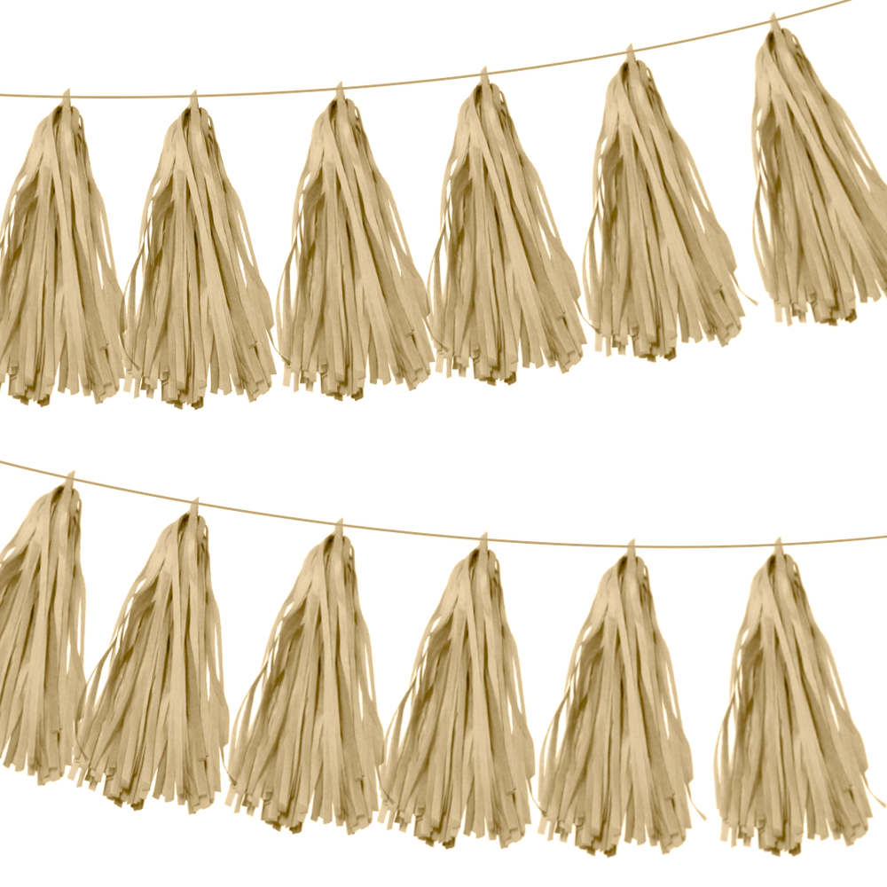 Гирлянда Тассел, Бежевый, 35*12 см, 12 листов.