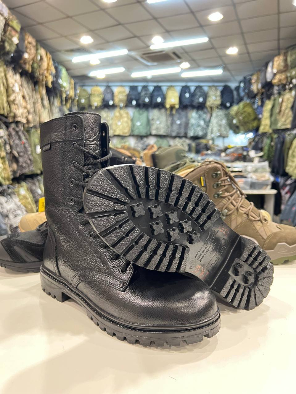 Берцы зимние Трек "Bizon" ТК-15, кожа хромовая, мех