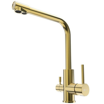 LM5061G Эксперт Смеситель для кухни с подключением к фильтру питьевой воды, золото