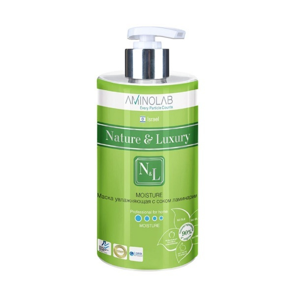 Маска для волос увлажняющая с соком ламинарии Nature & Luxury Moisture 460мл