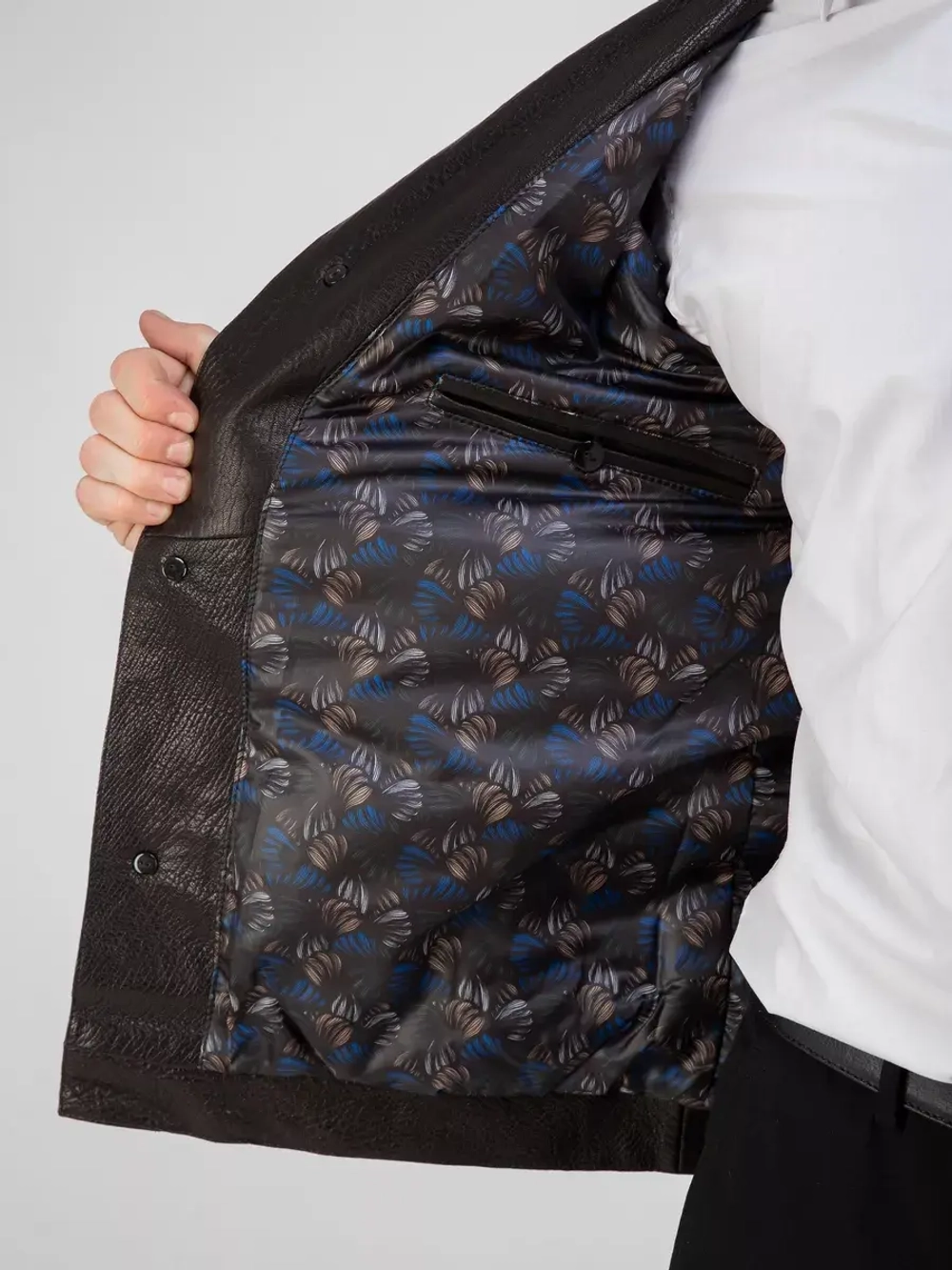 Куртка весна кожаная натуральная