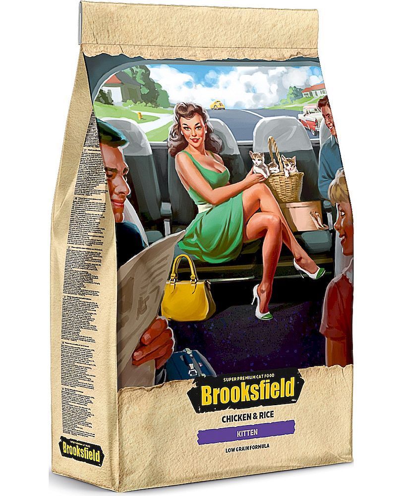 BROOKSFIELD Kitten Сухой корм для котят 400г Курица/рис