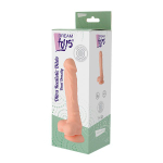 Телесный реалистичный фаллоимитатор DUAL DENSITY SILICONE DILDO - 20 см. (Цвет: телесный)