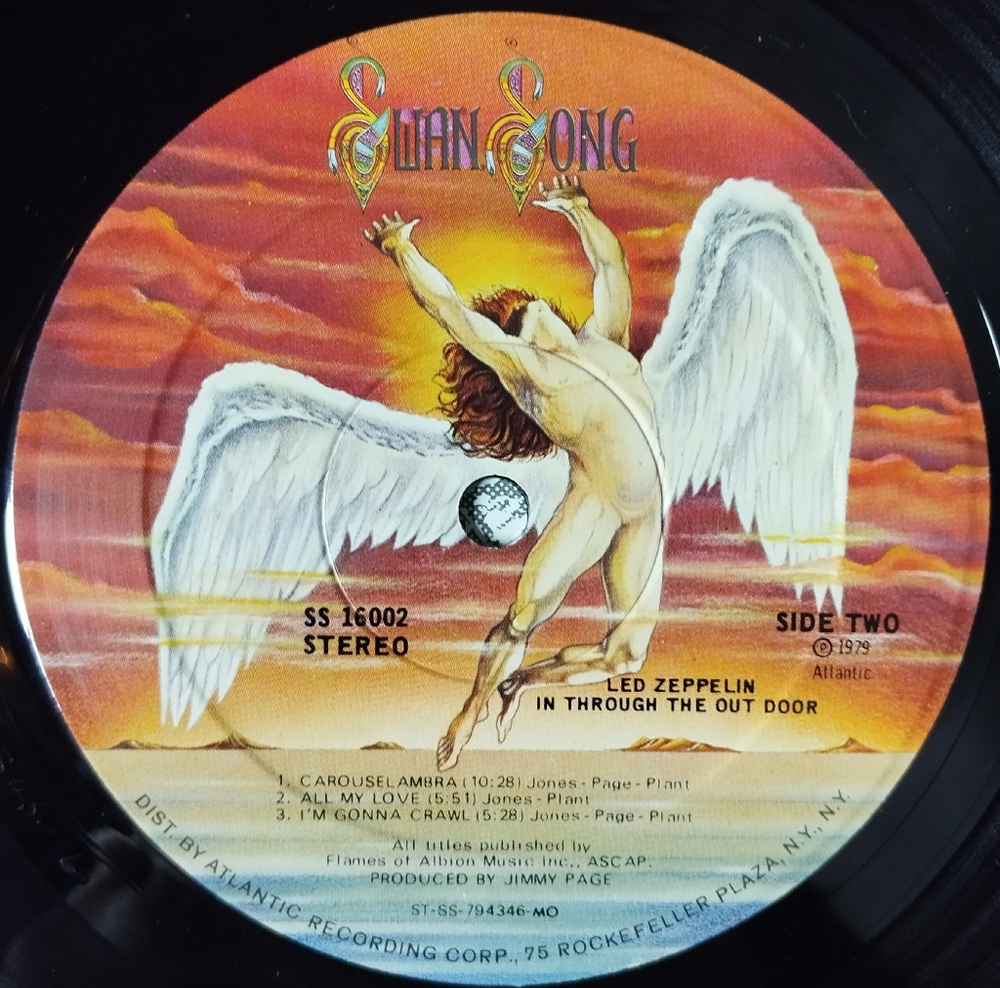 Винтажная виниловая пластинка LP Led Zeppelin In Through The Out Door (USA 1979)
