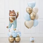 Шар (41''/104 см) Фигура, Мишка со звездочкой, 1 шт.