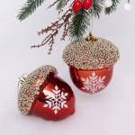Набор украшений SHINE «Christmas Nut» 10 см (2 шт.), copper