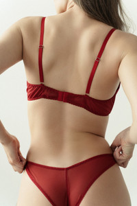 Трусы танга - галочка Sibit красный