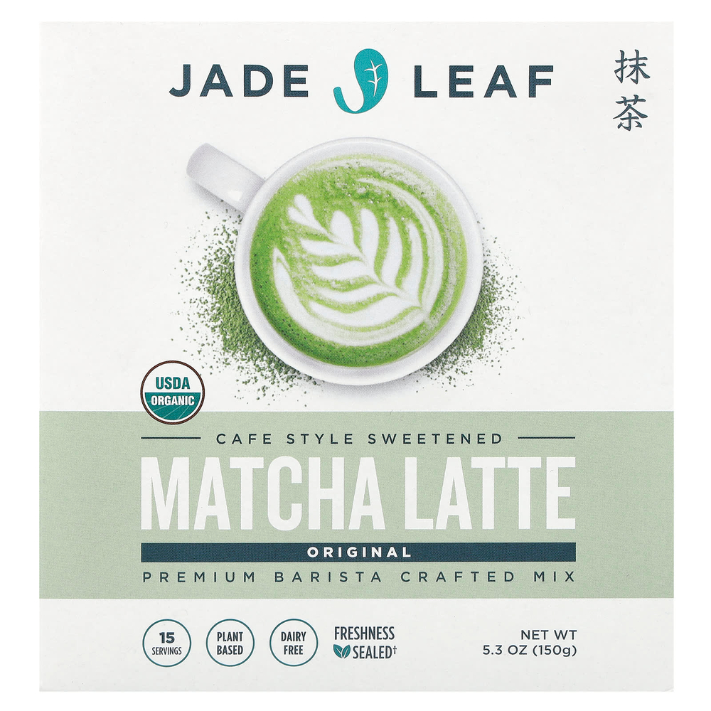 Jade Leaf Matcha, матча латте, классический, 150 г (5,3 унции)