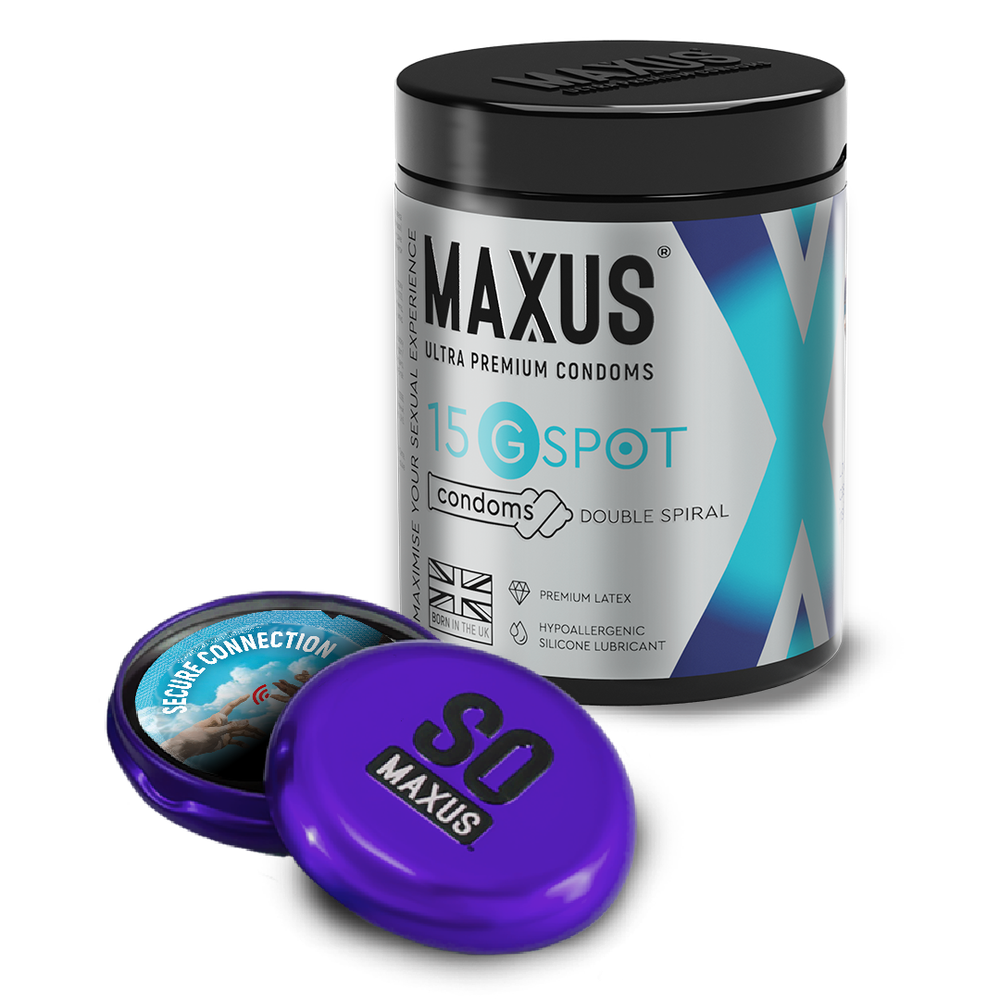 Презервативы MAXUS G spot, двойная спираль, 15 шт