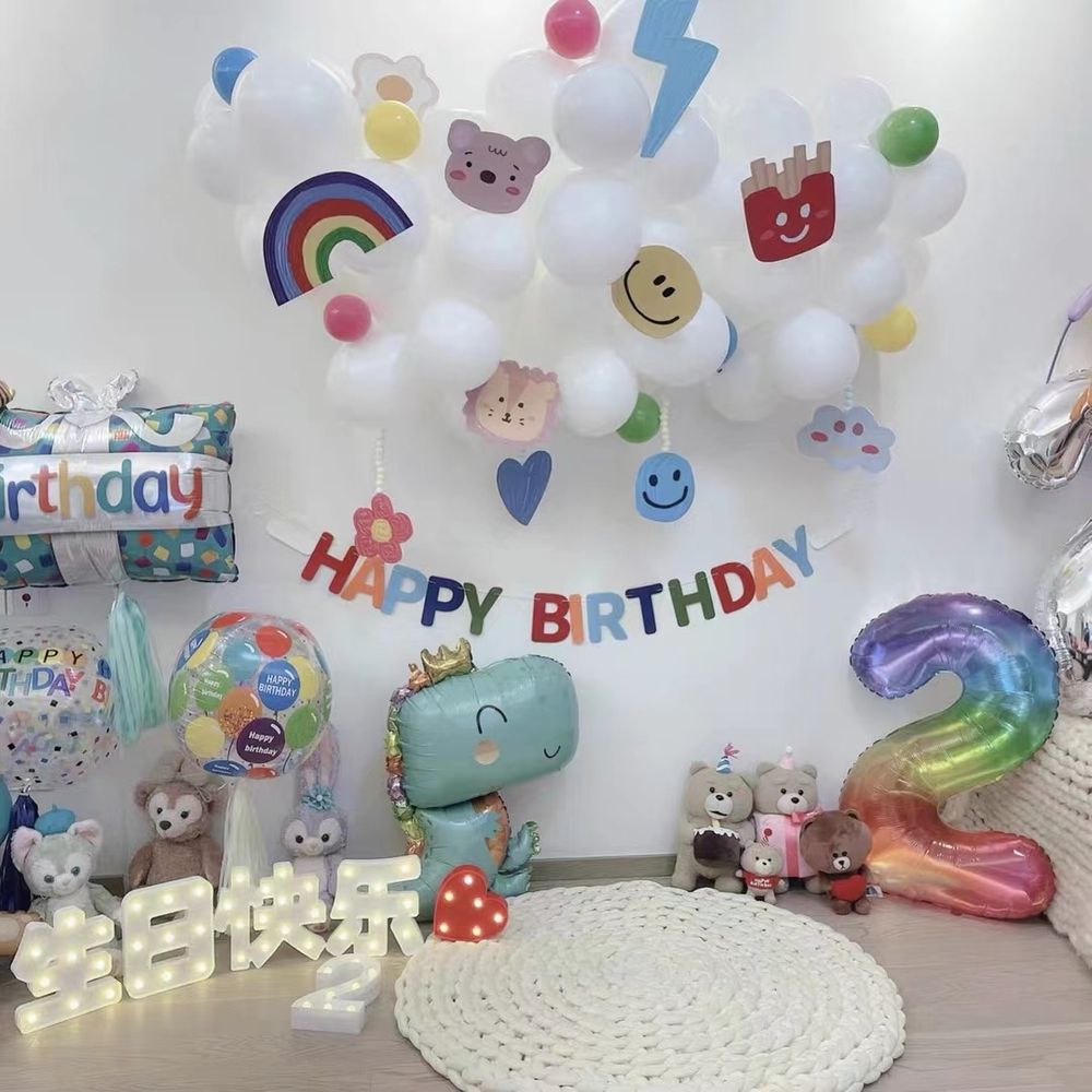 Шар (32''/81 см) Фигура, Динозаврик в короне, Голубой, 1 шт.