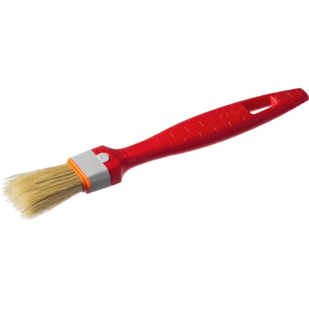 Кисть плоская ЗУБР "УНИВЕРСАЛ-СТАНДАРТ", натуральная щетина, пластмассовая ручка, 2,5"/63мм