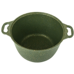 Кастрюля 6л со стеклянной крышкой, АП линия «Trendy style» ( malachite)