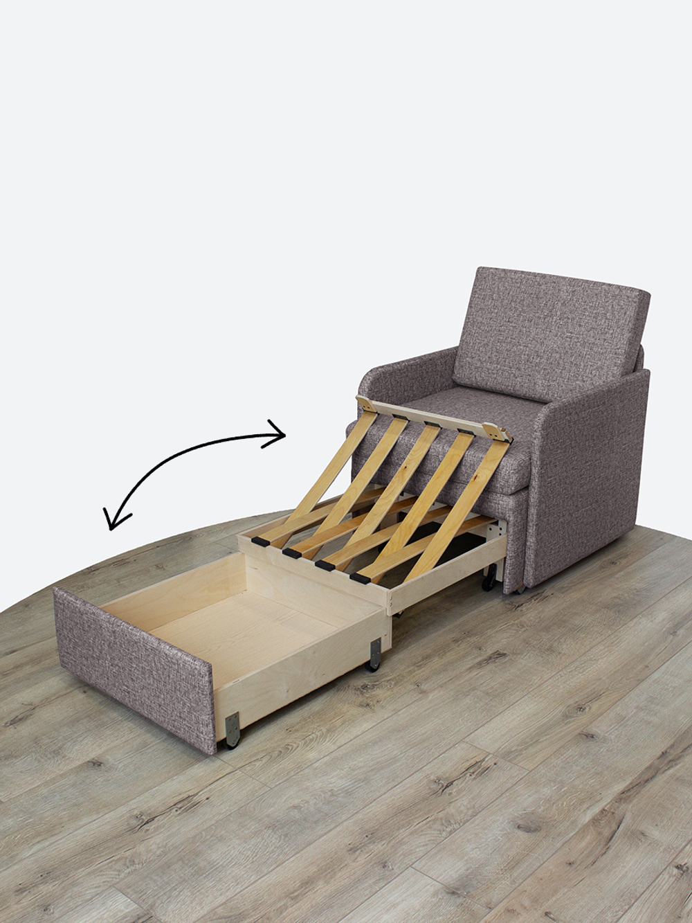 Кресло-кровать "Миник" с подлокотниками