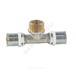 Тройник МП латунь пресс Дн 26х1/2"х26 НР ГОСТ 32415-2013 8012 Aquasfera 8012-04