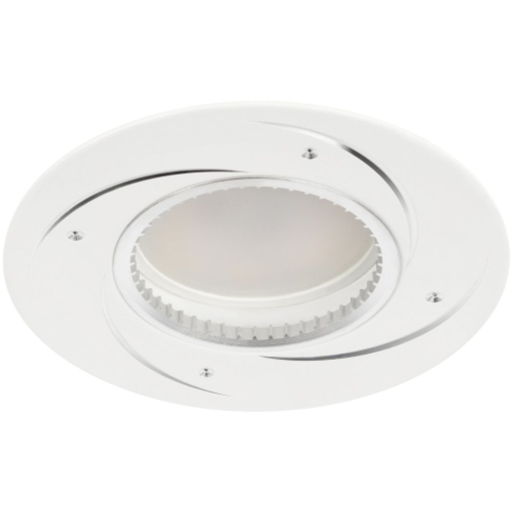 Светильник встраиваемый алюминиевый ЭРА KL43 WH/1 под лампу MR16 GU5.3 белый | Алюминиевые встраиваемые светильники