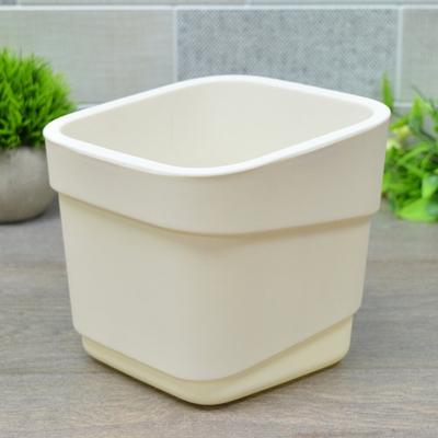 Горшок цветочный Hills 2,2л фактурный, d155мм, h145мм (молочный)