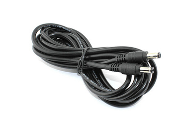 Кабель DC 5.5x2.5  18 AWG папа-папа 3 м с прямым штекером