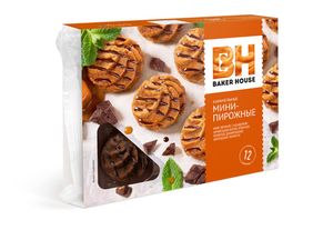 ПИРОЖНЫЕ BAKER HОUSE КАРАМЕЛЬ КРОШКОВЫЕ 240ГР