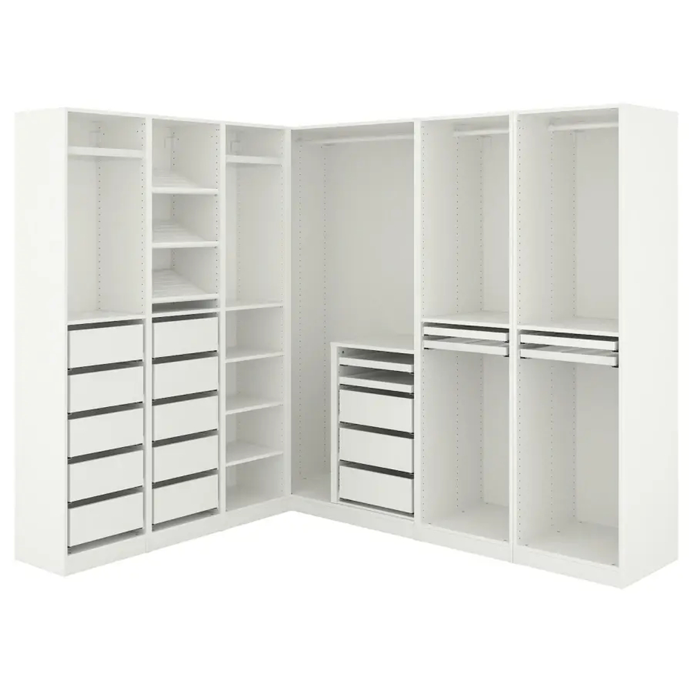 Угловой шкаф - IKEA PAX/ПАКС ИКЕА, 201х213х210,5 см, белый