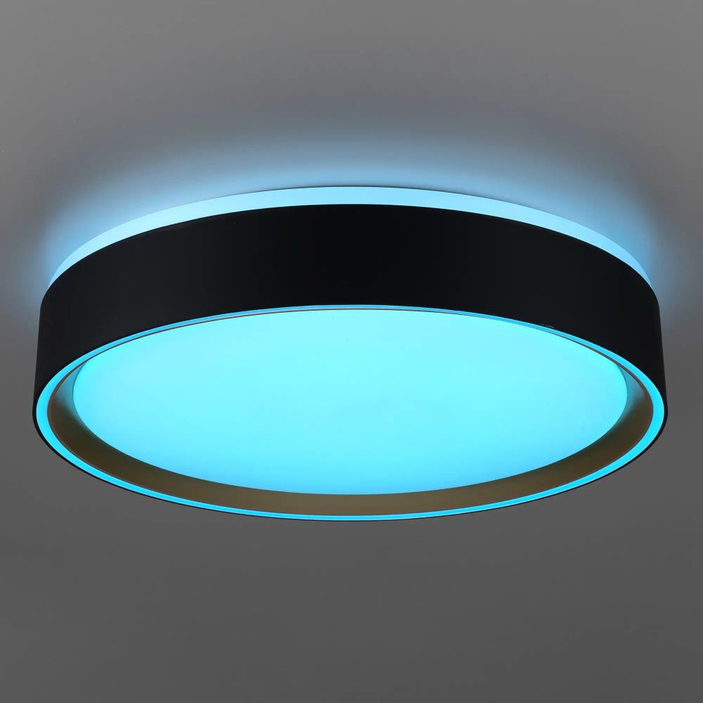 Citilux BOSS CL751251G LED RGB Светильник с пультом Чёрный с Золотом