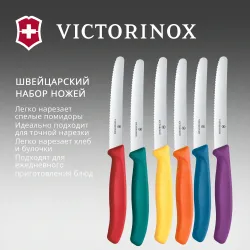 Набор ножей кухонных 110 мм Victorinox Swiss Classic 6 штук (6.7836.6C1)