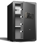 Сейф DELI "ET572" электронный замок + ключ, 380х360х600 мм, 25,3 кг, черный