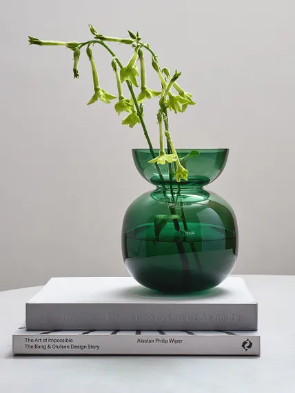 Ваза florum, 20 см, изумрудная