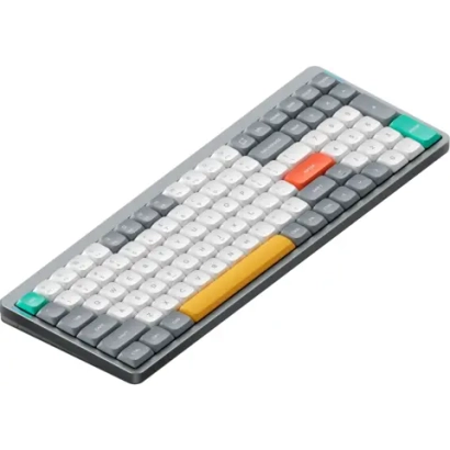 Беспроводная механическая клавиатура QMK Nuphy AIR96v2 Lunar Gray, RGB, Hot Swap, Red Switch (AIR96v2-LG-1)