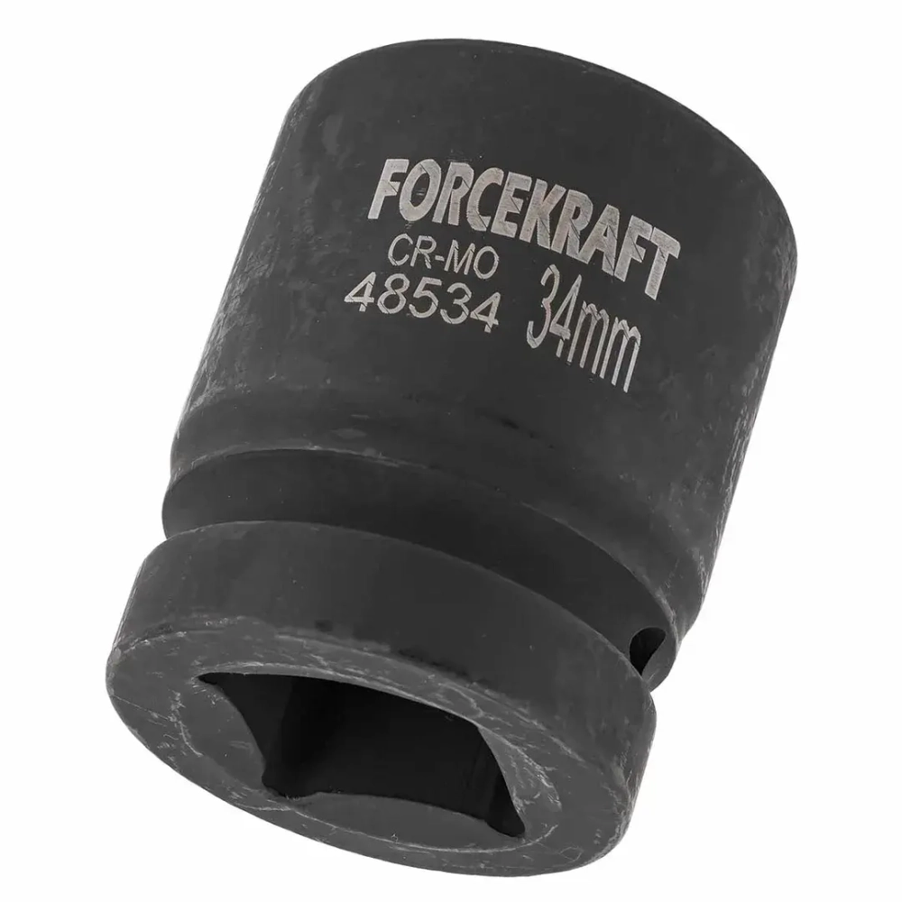 Головка ударная 1'', 34мм (6гр.) FORCEKRAFT FK-48534