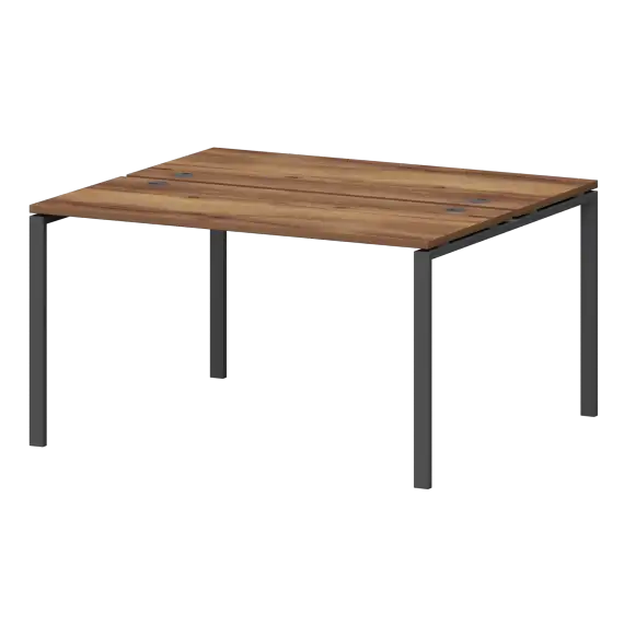 Бенч двойной на металлокаркасе СМС2-П-10К.120.Пр25  1000x1235x750 Смарт