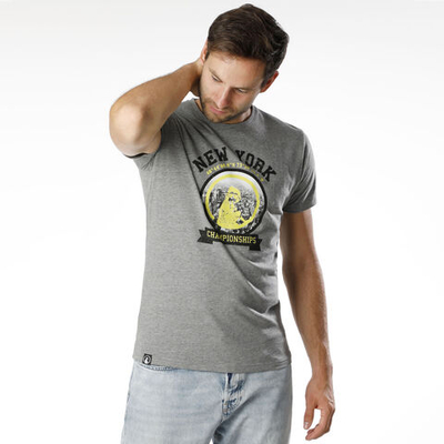 Мужское теннисное поло Quiet Please New York Championships T-Shirt Men - Grey, Multicoloured