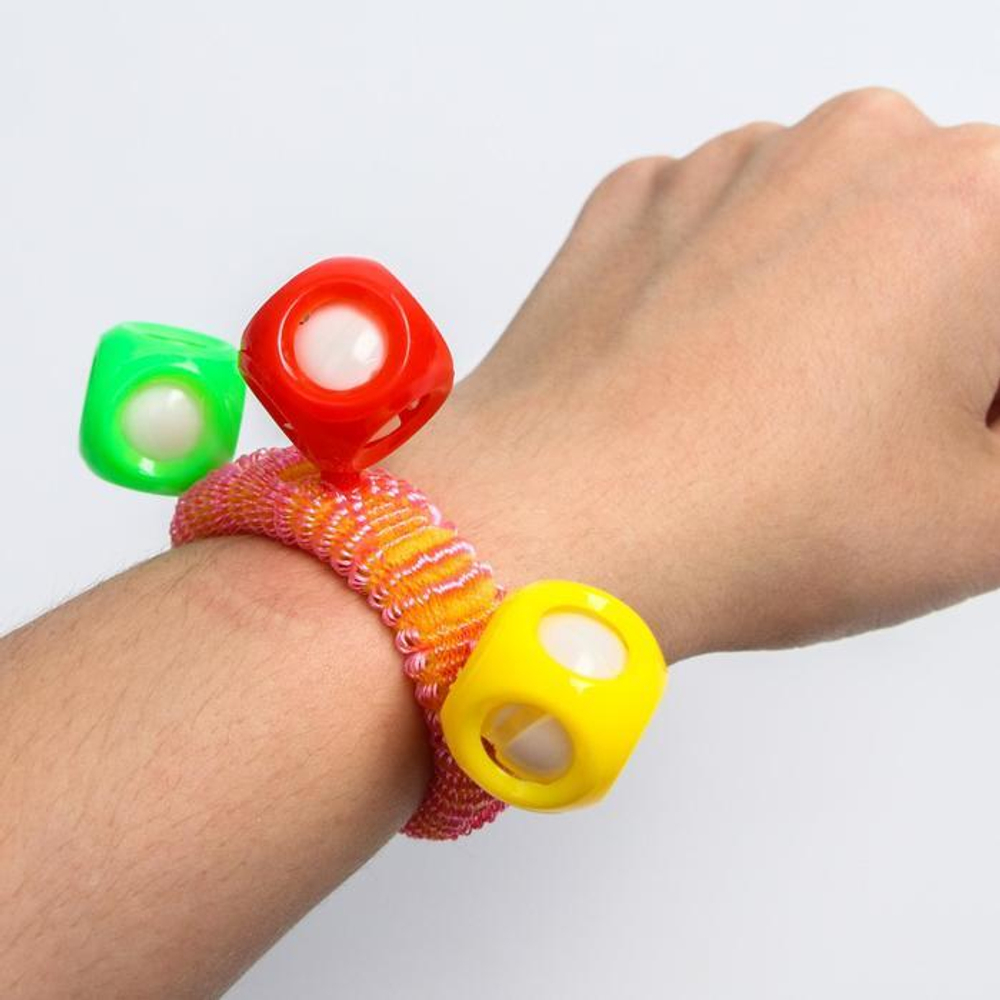 5386327 Погремушка - браслет «На ручку», 3 шарика, цвета МИКС 5386327