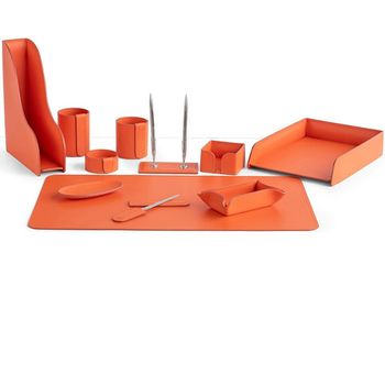 Настольный набор из кожи Cuoietto серии Business из 11 предметов (NBCOr11)