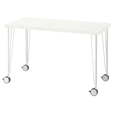 Письменный стол - IKEA LAGKAPTEN/KRILLE, 120х60 см, белый, ЛАГКАПТЕН/КРИЛЛЕ ИКЕА