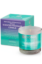 Массажная свеча Dona Scented Massage Candle Naughty Aroma Sinful Spring 135 г (Цвет: белый)