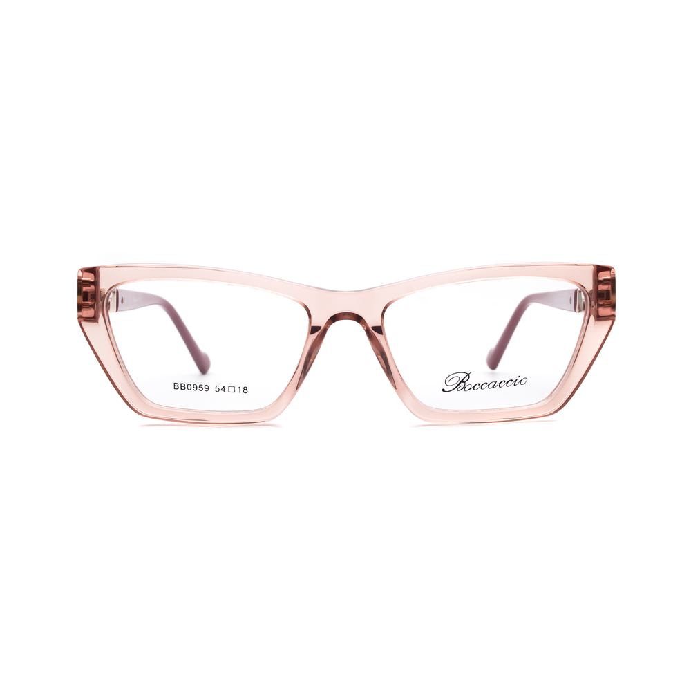 Оправа бабочка Boccaccio BB0959 C5 прозрачно-розовый/золотой (Китай)
